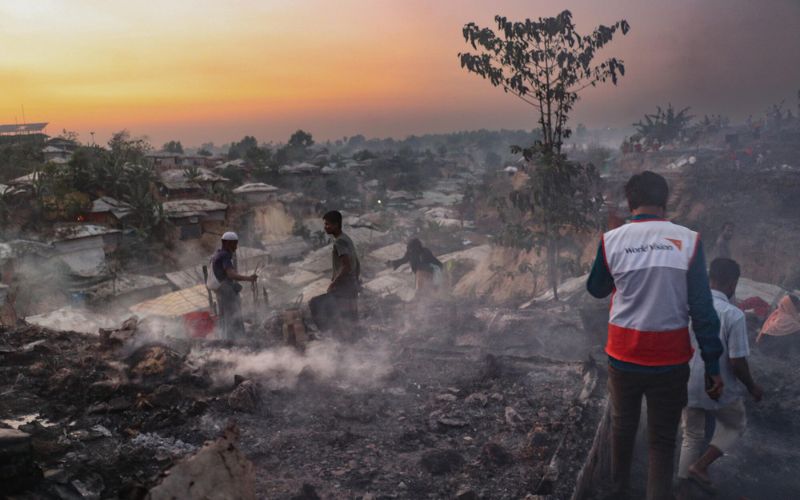 Thousands of World Vision workers live through the same disasters they respond to. An earthquake, for instance, can easily destroy an aid worker’s home. It can gravely injure their family members. Our on-the-ground teams ensure their families are safe before heading out to care for others. Photo: Md Qazi Shamim Hasan 